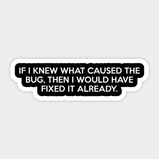 Bug Programmer Sticker